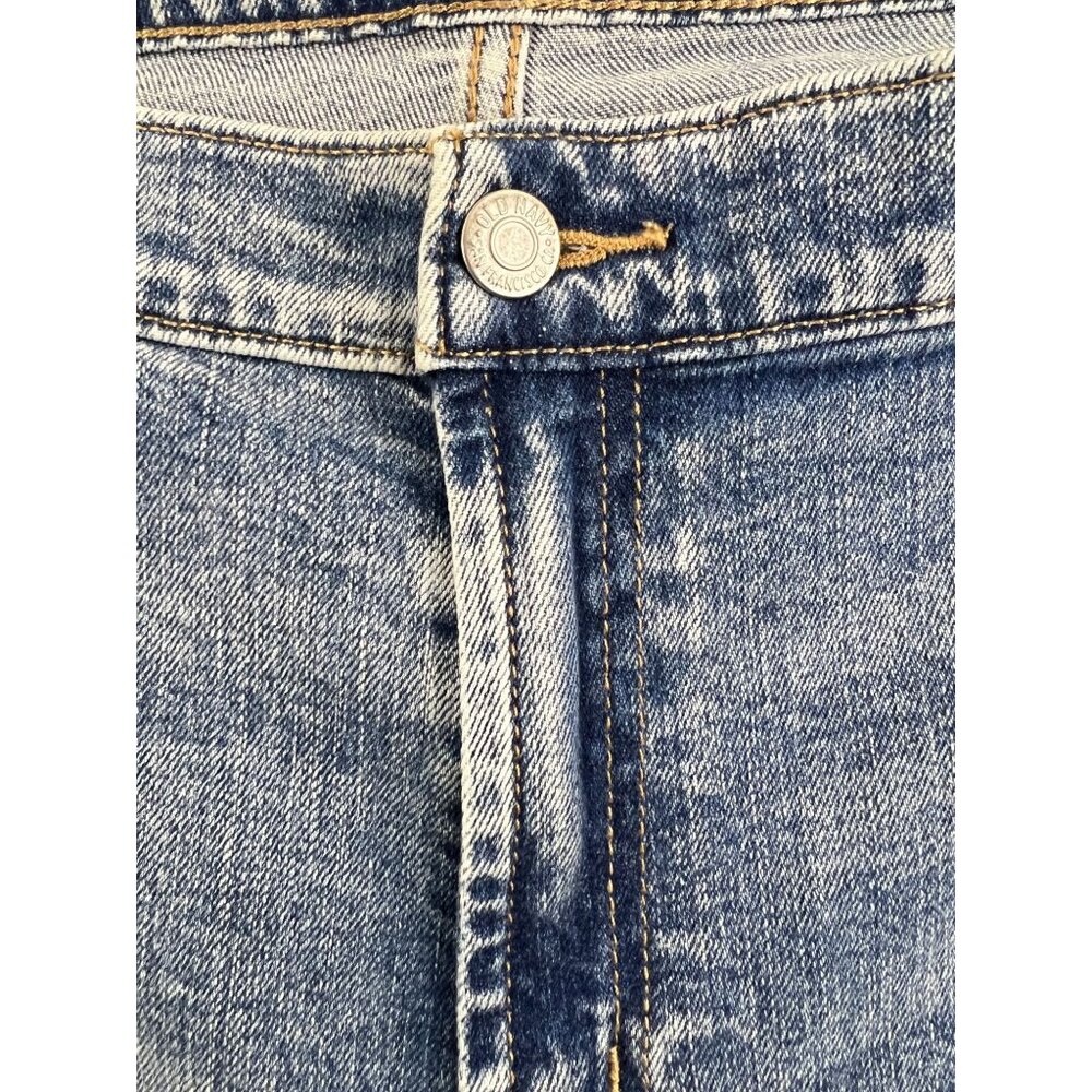 Old Navy Women's Mid Rise Boyfriend Jeans Distressed 18 Ankle Stretch - Picture 2 of 6